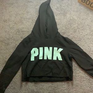 PINK cropped hoodie